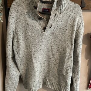 UNTUCKit Men's Speckled Gray Crewneck Sweater